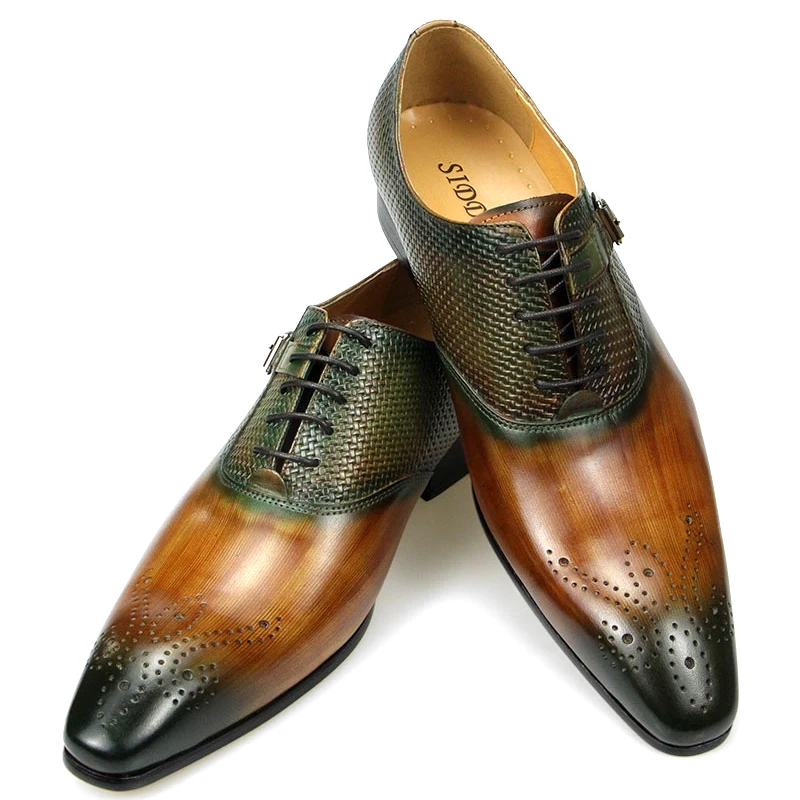 Herren-Kleiderschuhe, Slipper, Business, Hochzeit, Italien, Designer-Lederschuhe, spitze Zehen, Fabrikgroßhandel, Drop-Shipping, kostenloser Versand