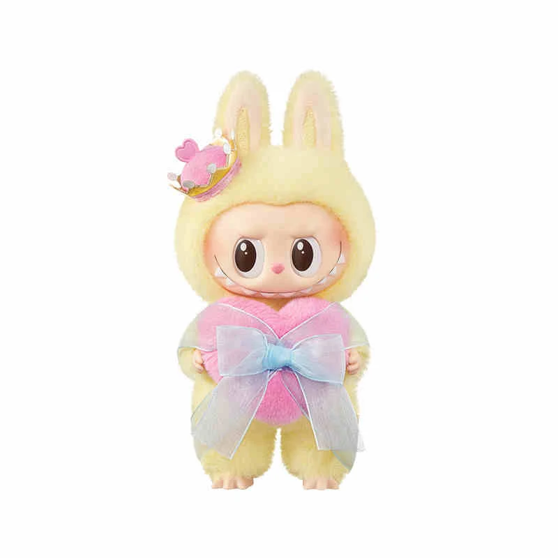 Original  Labubu Vinyl Plush Angel Figure Spring Summer Halloween Valentine'S Day Sweetheart Different Color Chess Pendant Gift