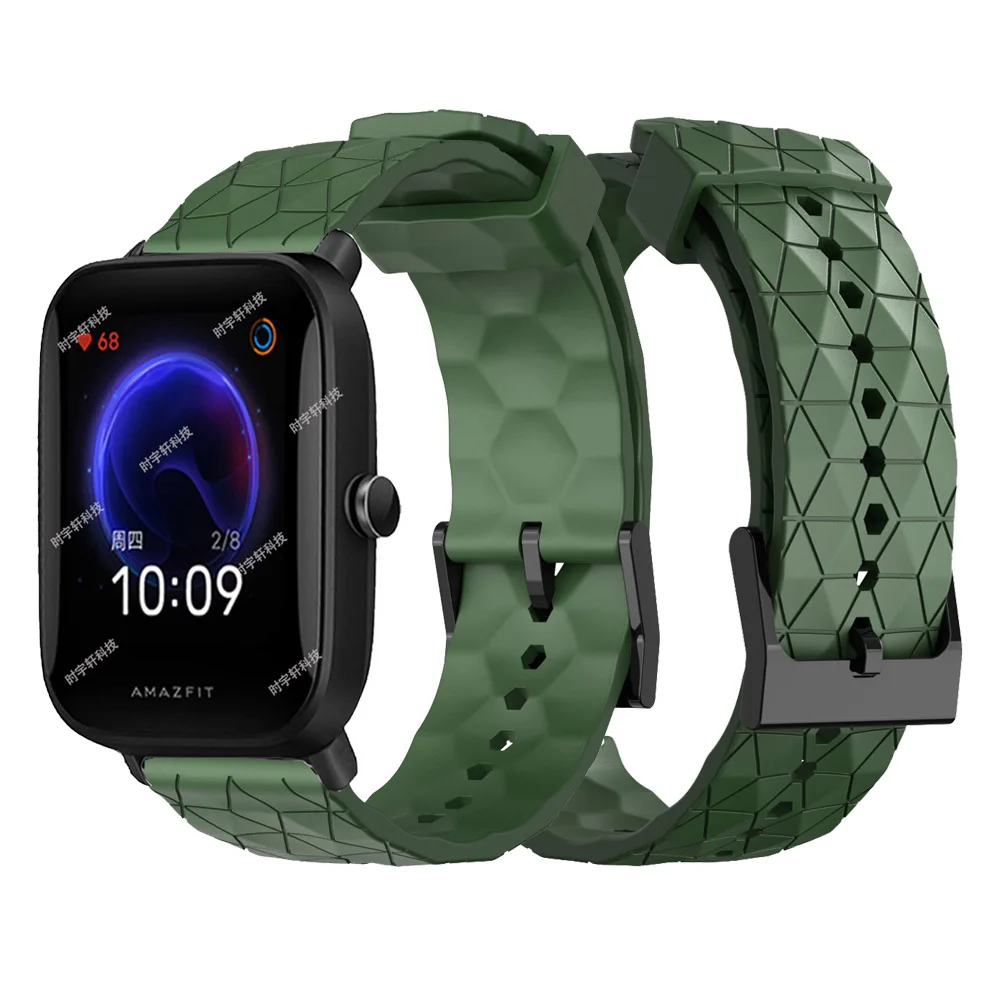 Amazfit-Huami Amazfit Bip用シリコンストラップ,ブレスレット用20mmクイックリリースストラップ,Amazfit Bip,s lite,bip,3,gts 4,mini,2e用