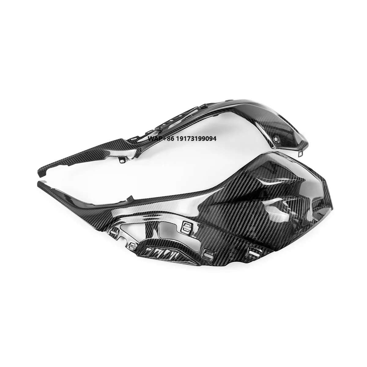 

Motorcycle Accessories Fuel Tank Side Panel Carbon Fiber 3K Twill Glossy Black Fit for-BMW S1000RR 2023 Models