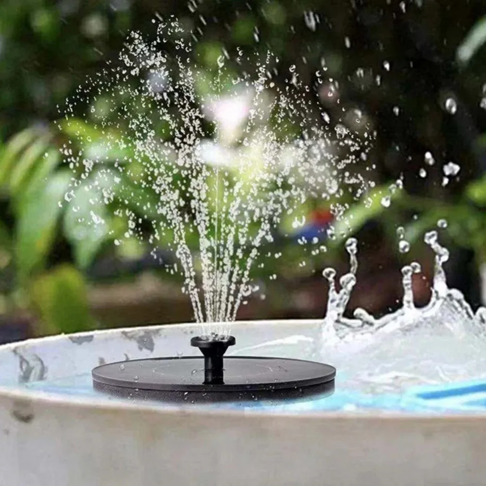Fuente Solar, fuente de agua, ahorro de energía, sin batería, Mini piscina al aire libre, cascada, bomba de fuente Solar para decoración de jardín y acuario