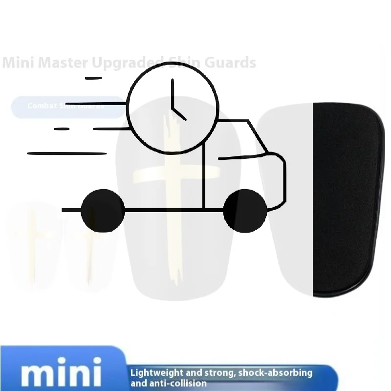 2 قطعة منصات كرة القدم يمتص الصدمات شين منصات صغيرة واقية الساق الحرس خفيفة الوزن كرة القدم مصغرة واقي البشرة #1