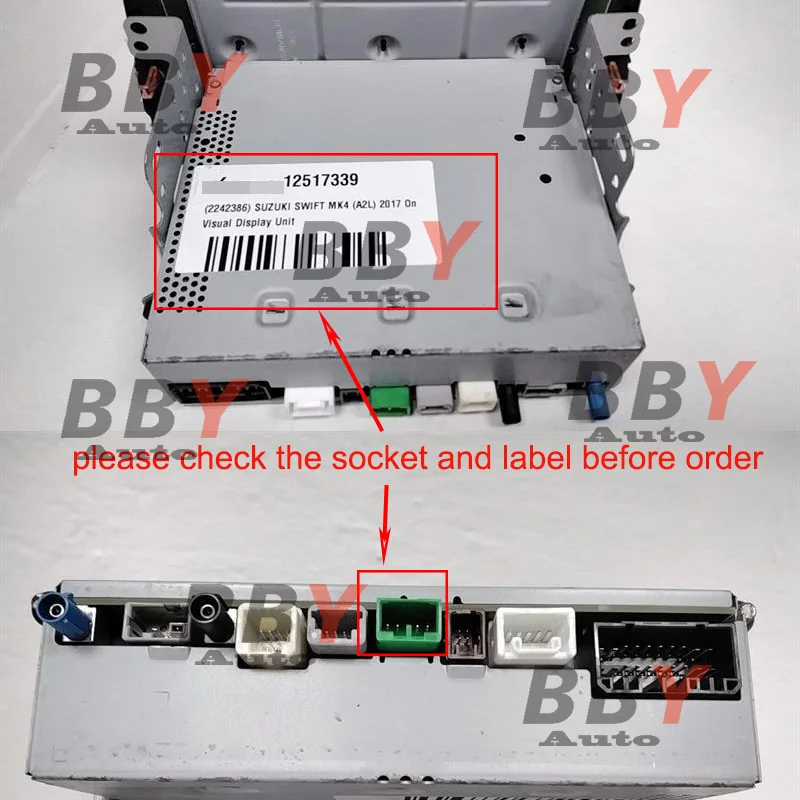 كاميرا الرؤية الخلفية لسوزوكي سويفت A2L 2017 ~ 2023 ث/شاشة عرض الصوت SAT NAV
