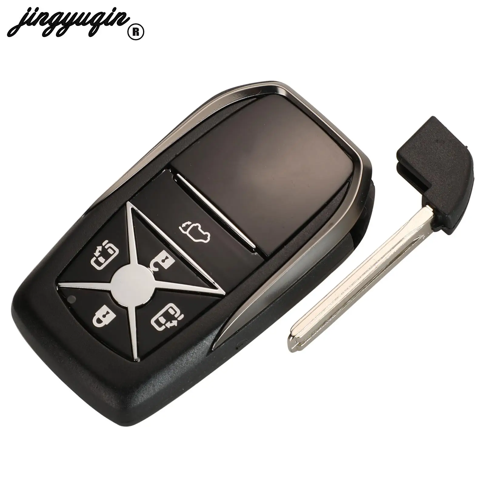 jingyuqin Upgrade Replacement Shell Smart Remote Key Case Fob 4/5 Buttons For Toyota Previa Alphard Prius With TOY48 Blade