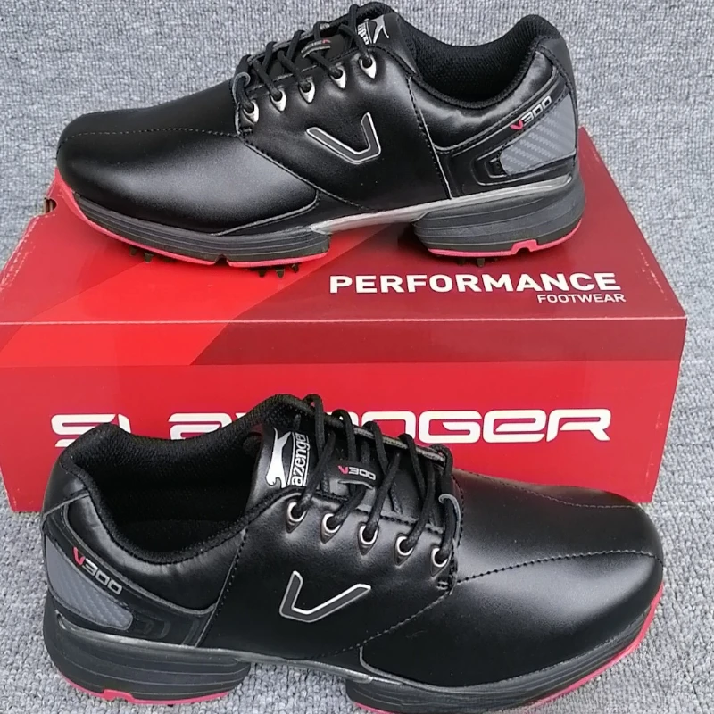 Professional Golf Shoes for Men Big Size Gym Sneakers Mens Anti Slip Athletic Men Shoes Black Leather Golf Training Man