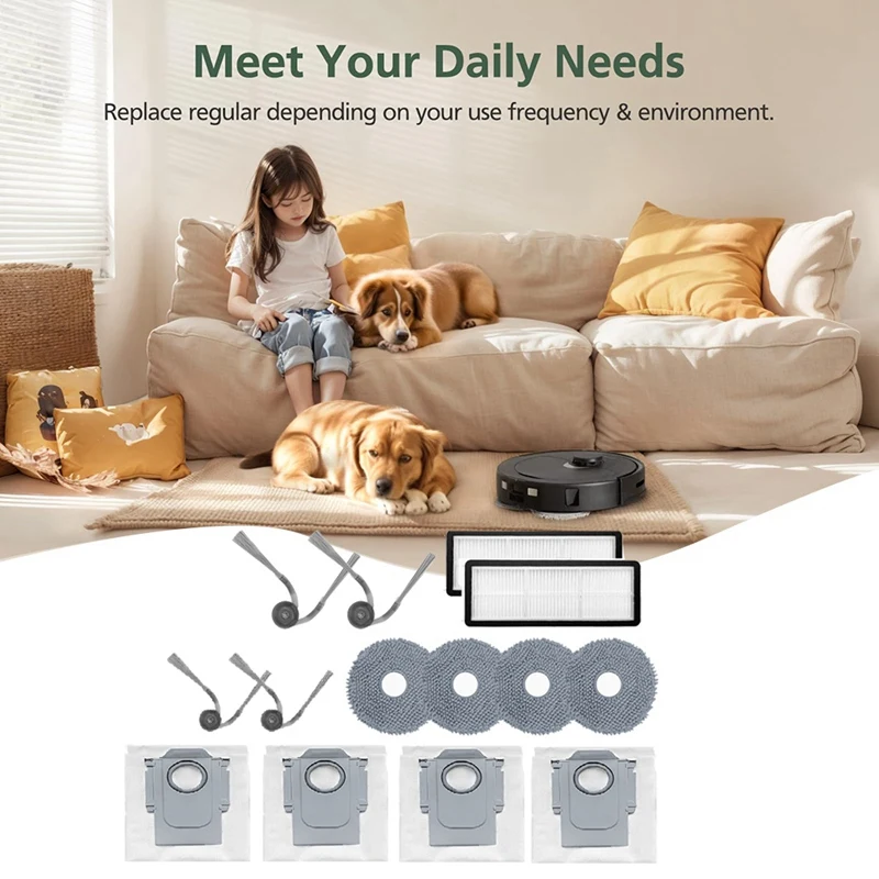 A44F-14 peças acessórios ultra duráveis para roborock qrevo curv/p20 pro robô aspirador de pó acessórios