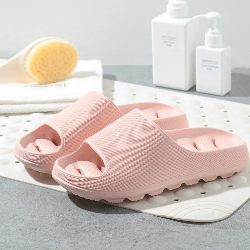 Cloud Cushion Slides Women Summer Soft Slippers Thick Platform Bathroom Home Men Indoor Non-slip Anti-slip Female Slippers