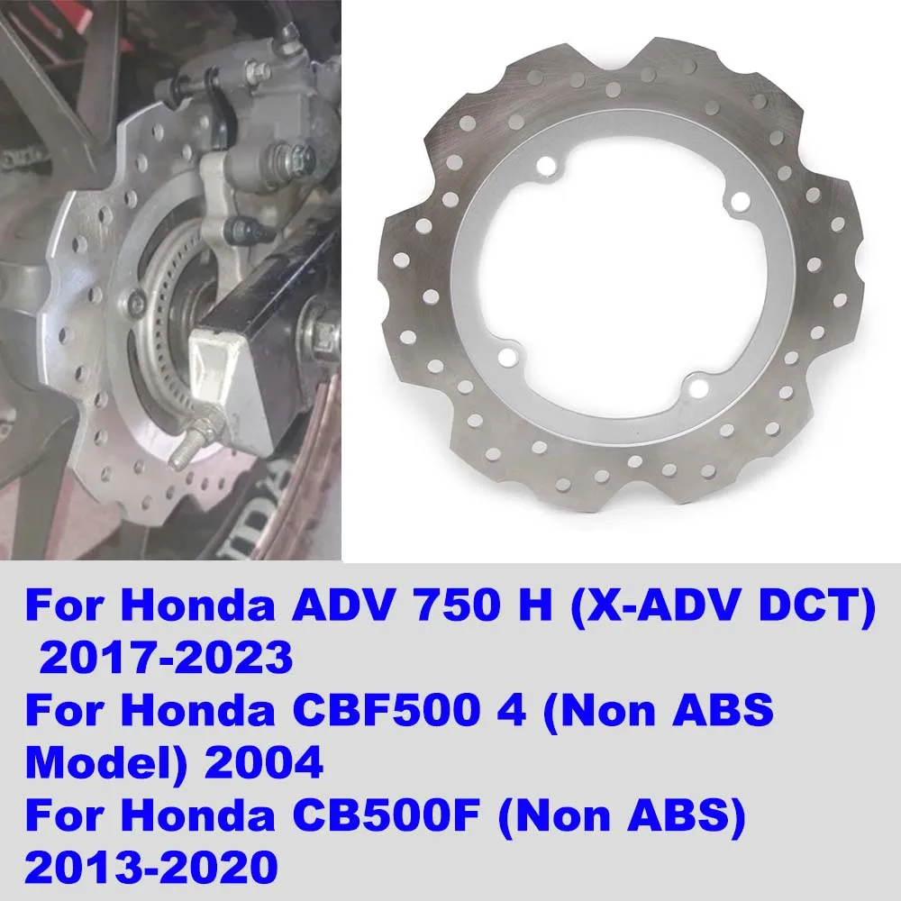 

For Honda CBF500 CB500F CB500FA CB500X CB500XA CBR500R CBF600 CB600F CBR650F CB650R CBF1000 CBF1000F Motorbike Rear Brake Disc