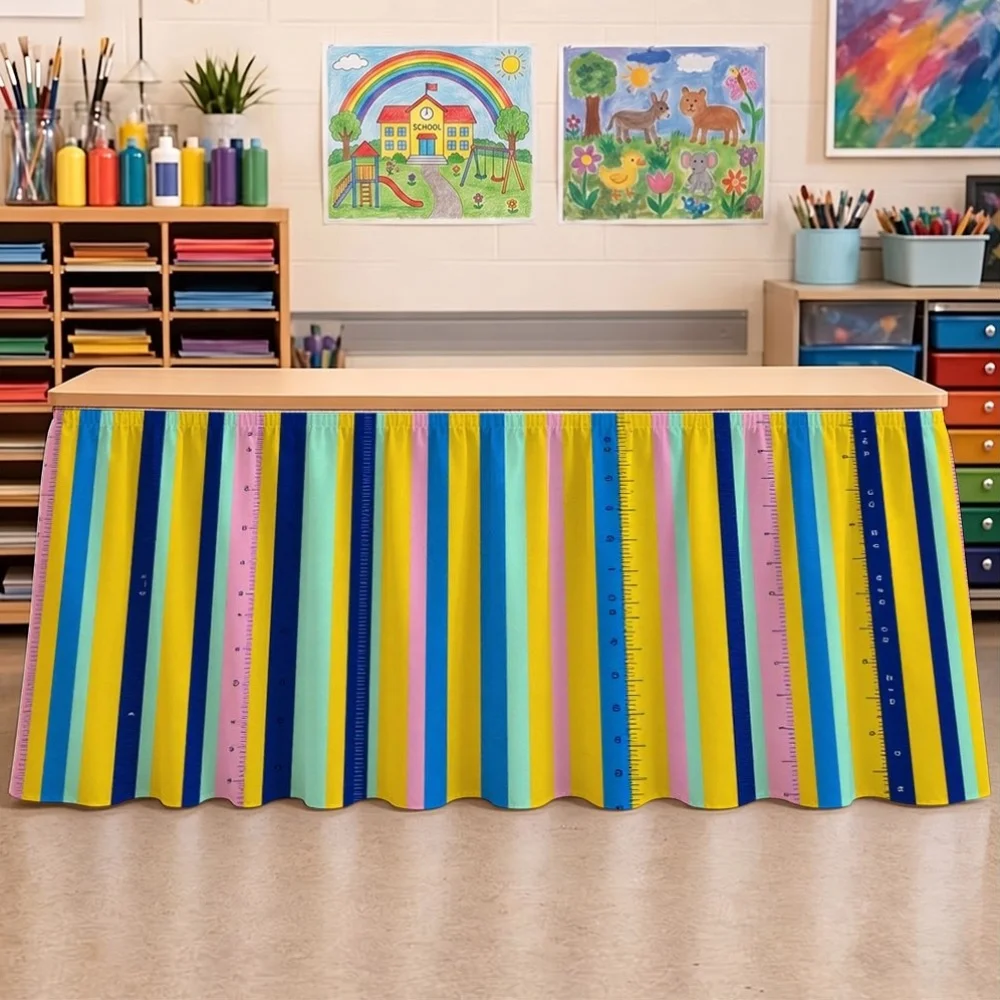 The detachable party tablecloth and table skirt are suitable for birthday parties, weddings and dessert tables.