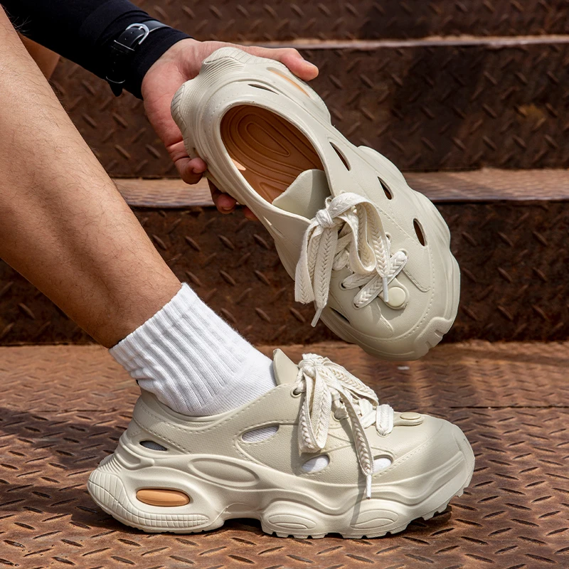 

Summer Hole Shoes Thick Bottom Anti-Slip Travel Sports Shoes Casual Sandals Comfortable EVA Beach Shoes Outdoor Fishing Shoes