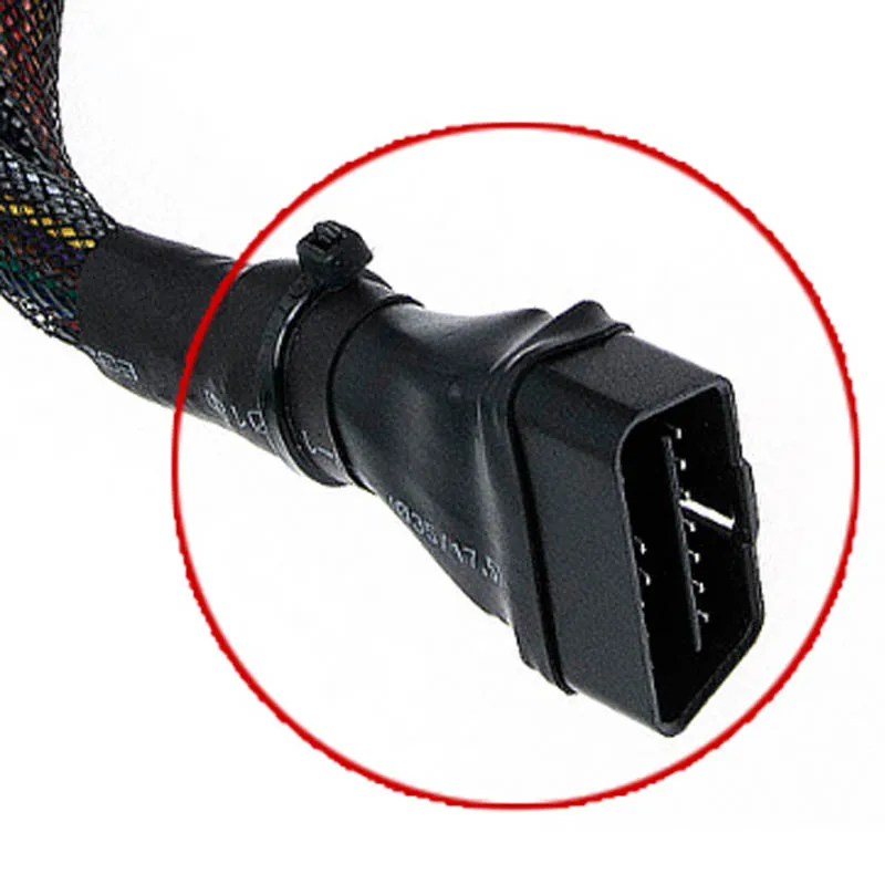 High Quality Car OBD2 16PIN Y Extend Cable for Toyota/Kia Etc IOS J1850 CAN-BUS Protocol OBD Male 16Pin To 2 Female Connector