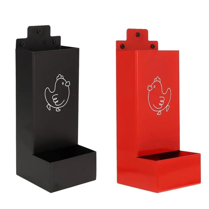 DTA4-For Chickens& Birds 2 Pcs Metal Automatic Poultry Feeder-Hanging Grit Feeder For Coop-Rainproof Openwork Design