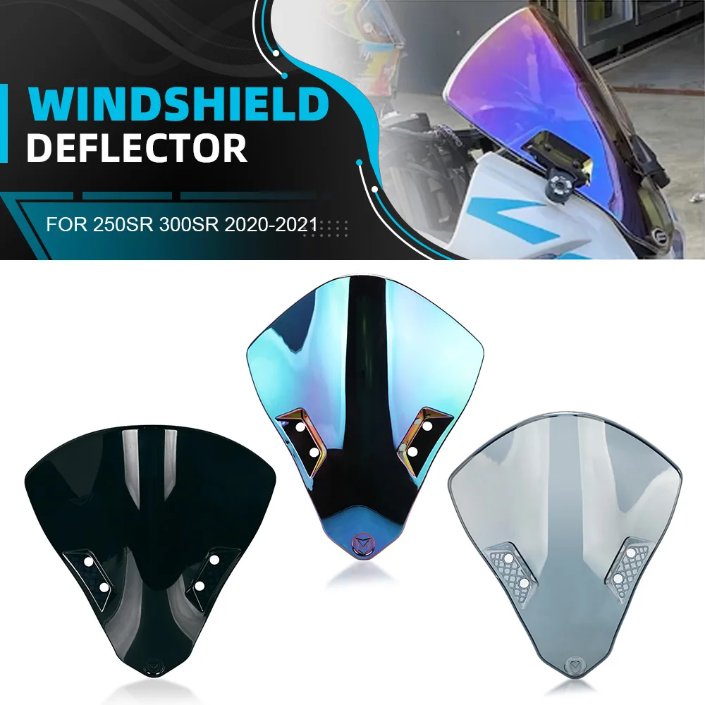 

Motorcycle Accessories Windshield Wind Screen Deflector WindScreen Double Bubble FOR CFMOTO 250SR 300SR 2020-2021 250 300 SR