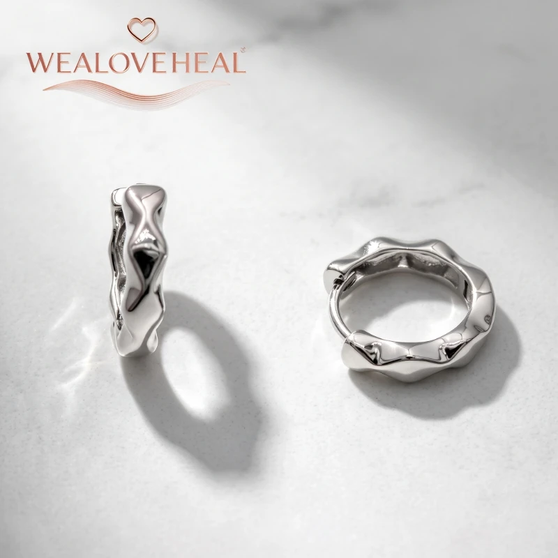 ohrringe damen, ohrringe, Rhodium-Plattierte Messing Kleine Creolen für Damen 2026 Trendige Gedrehte Runde Huggie Stern-Ohrringe Party Mode Ohrschmuck Geschenk – Detail 21