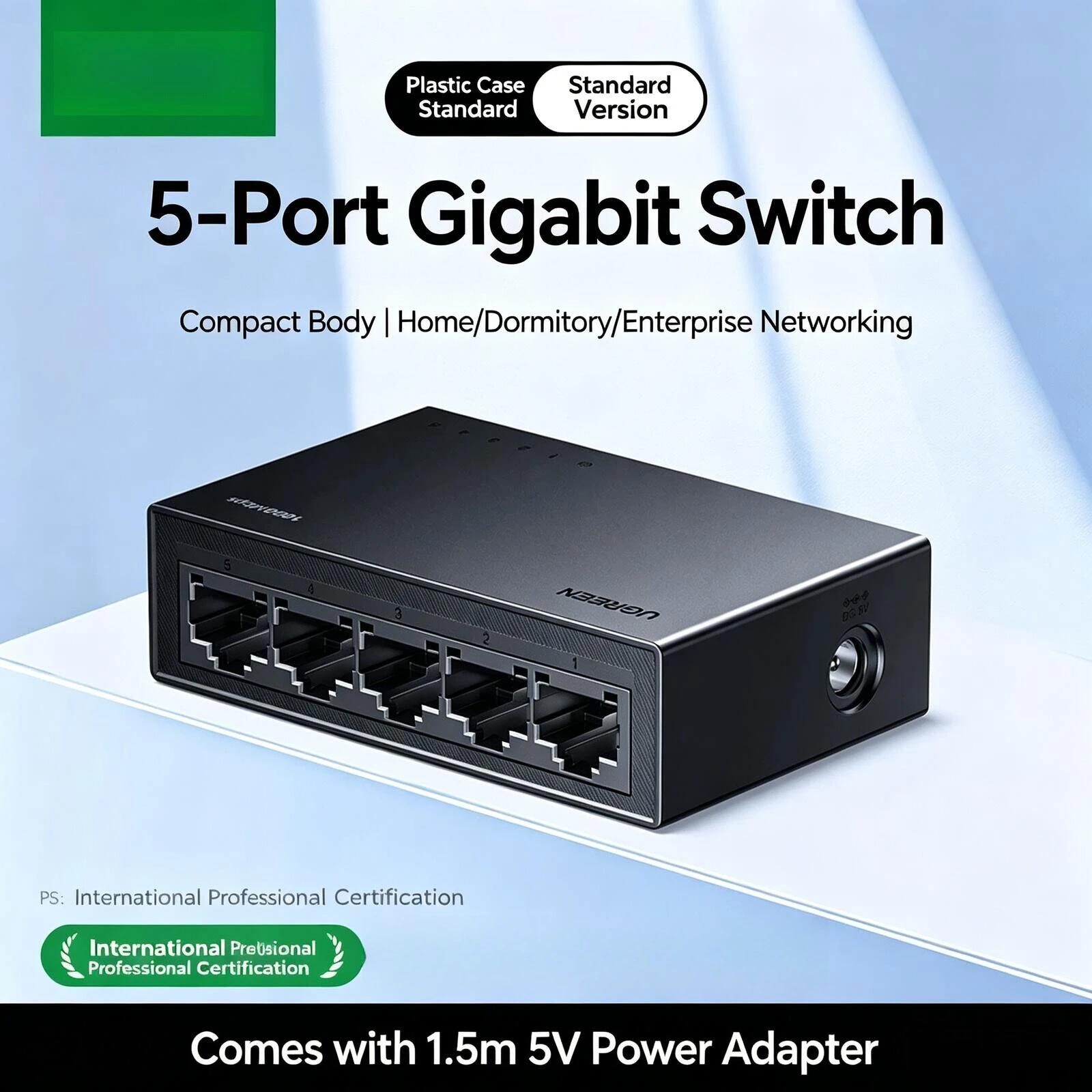 

GreenLink Switch Gigabit 5 port 10gigabit 2.5G Network Splitter POE Power Network Cable Optical Modem Router Switcher Conversion