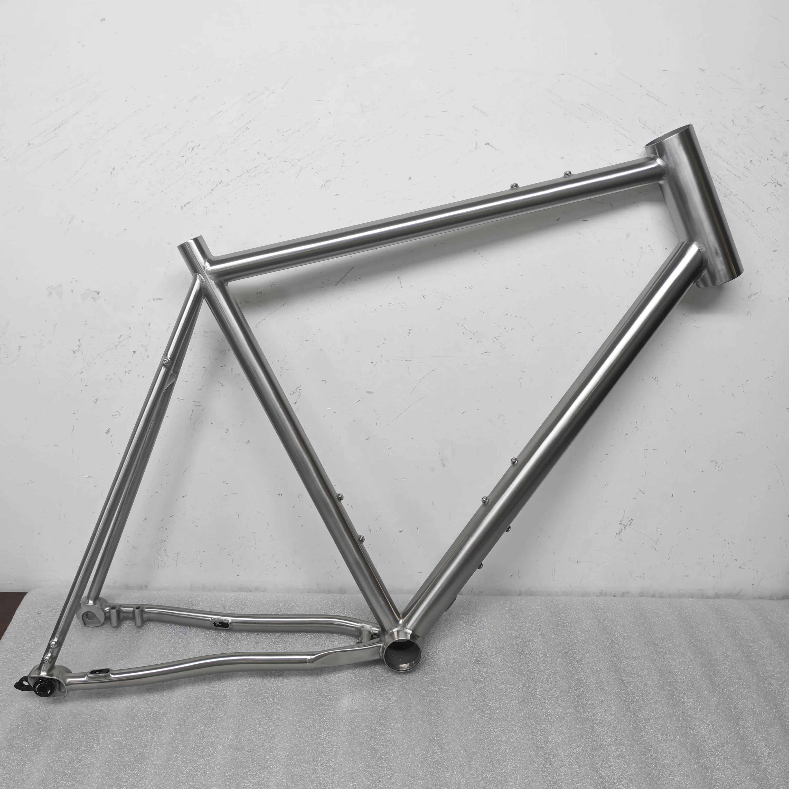 Waltly Mountain Bike Gravel Frameset Titanium Frame 1.8-2.0kg Non-Foldable