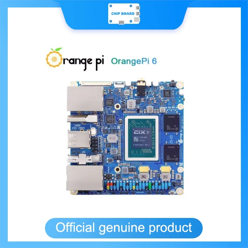 Orange Pi 6 SBC, 8GB RAM, Heatsink, 100W 20V 5A USB-C Power Adapter Kit