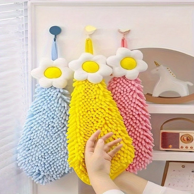 1pc Soft Kitchen Towel , Used for Hand Wiping, Home Cleaning, Ideal Bathroom Accessories