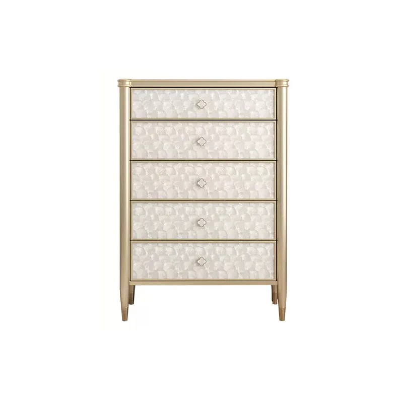 

chest of drawers French cream style bedroom drawer locker modern simple solid wood