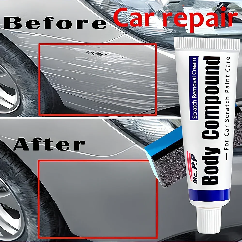 1PCS Car Clean Hard Wax Styling Body Grinding Compound MC308 Paste Care Set Scratch Paint Shampoo Auto Polishing Polish Cleaning