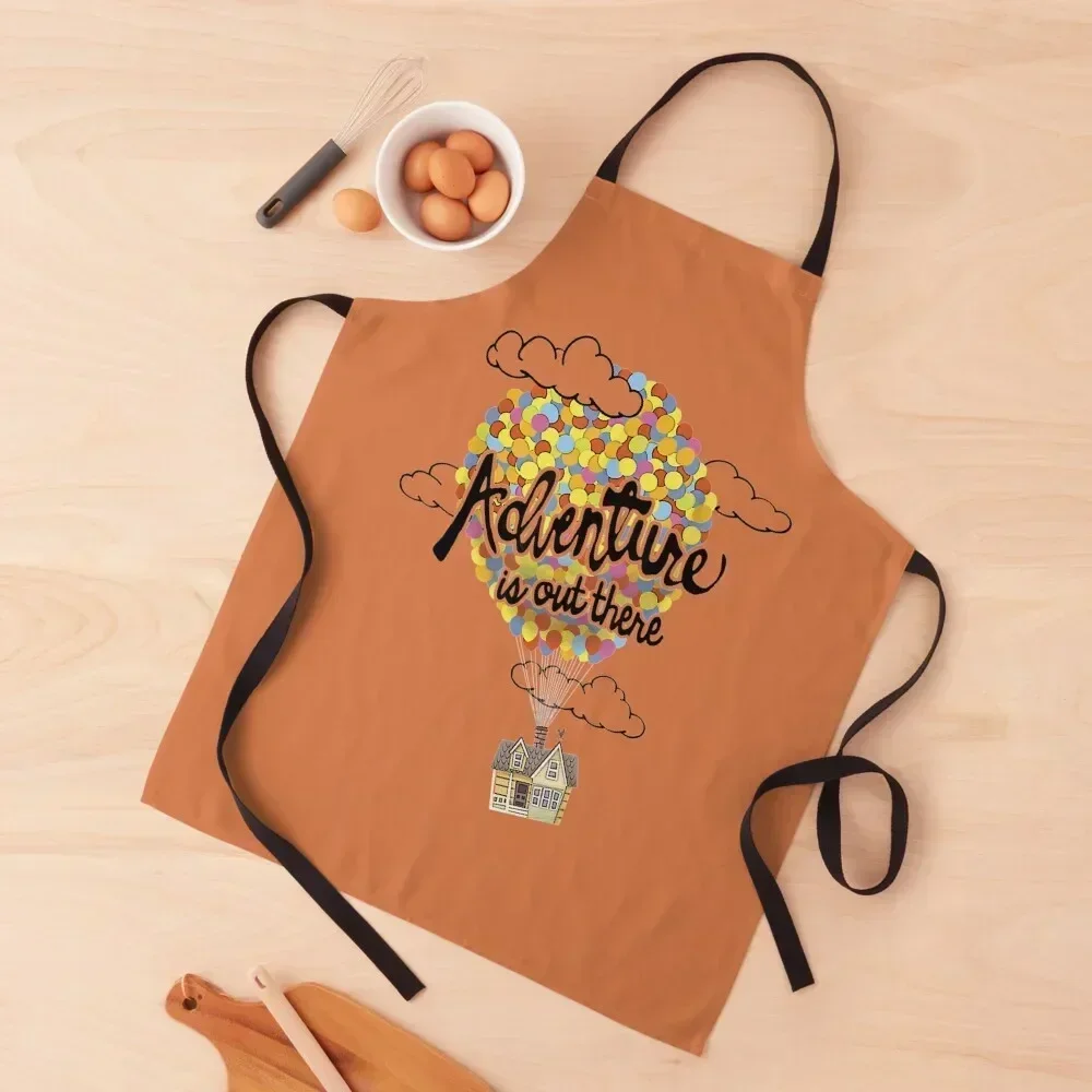 

Up Adventure House Balloon Cartoon Apron Manicurists christmas kitchen cloths barber uniform kitchen item Apron