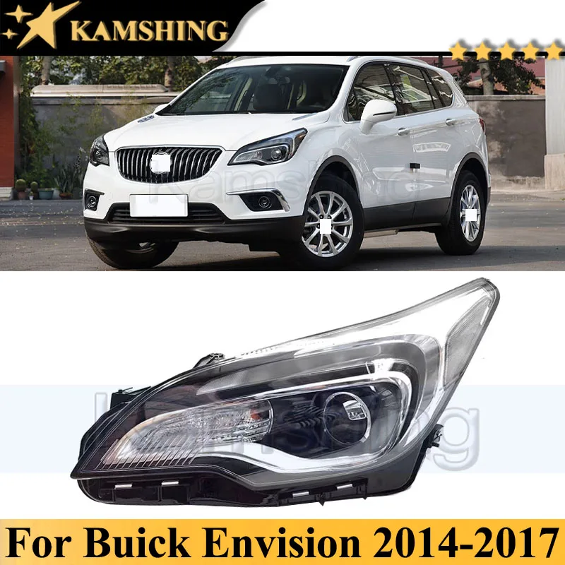 Kamshing الهالوجين أو زينون المصد الأمامي رئيس ضوء رئيس مصباح ل بويك تصور 2014-2017 المصباح الأمامي بدون AFS #1