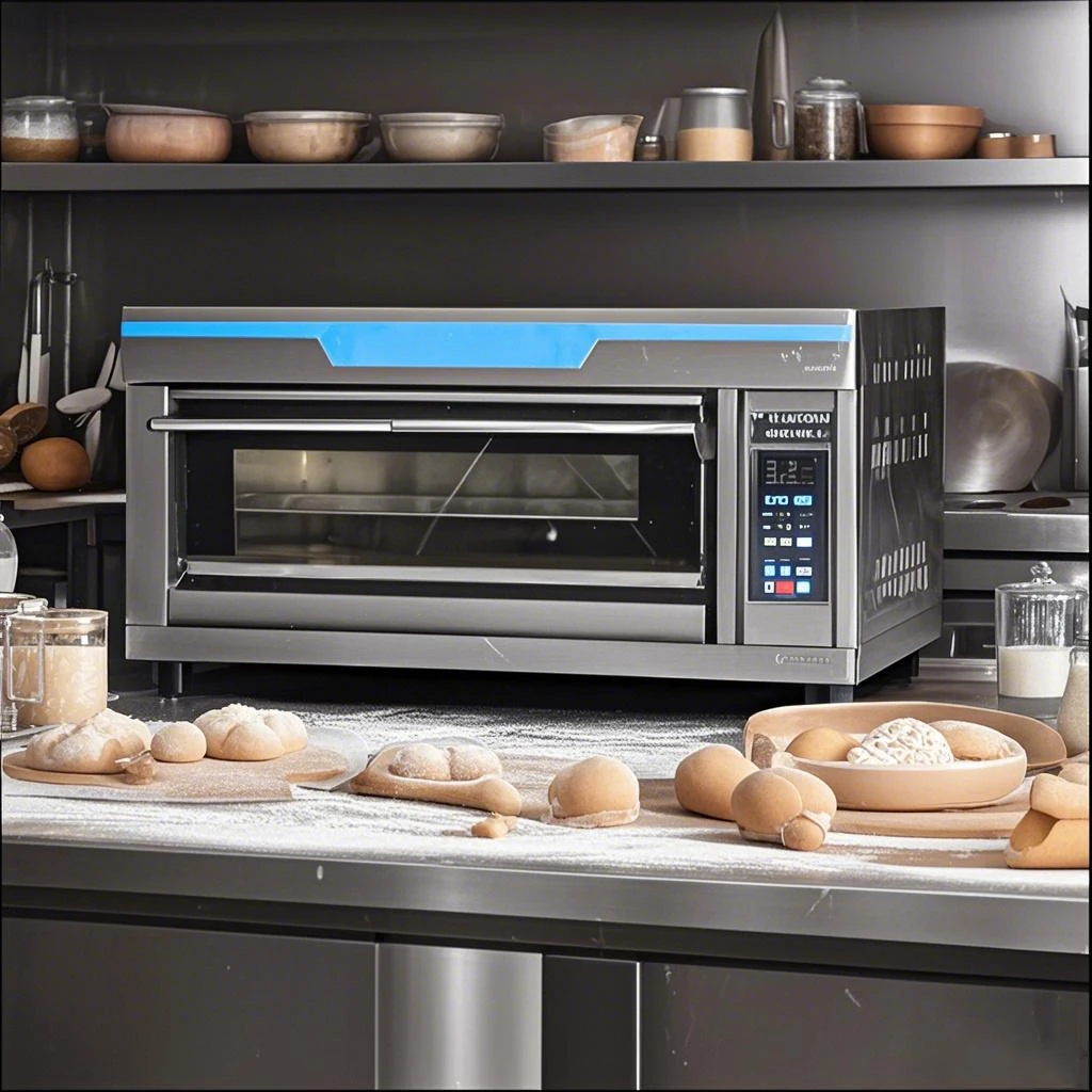 Commercial Industrial Bakery Oven Two Layer Dual Heating Multifunctional Countertop Large Capacity Baking Oven