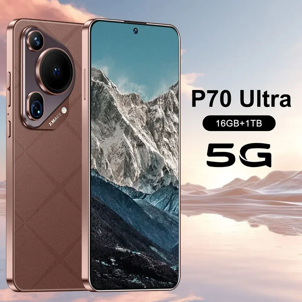 

HOT 2025 new P70 Ultra 22GB+2TB original intelligent 5G dual card dual standby Android 14 system global version 8000mAh battery