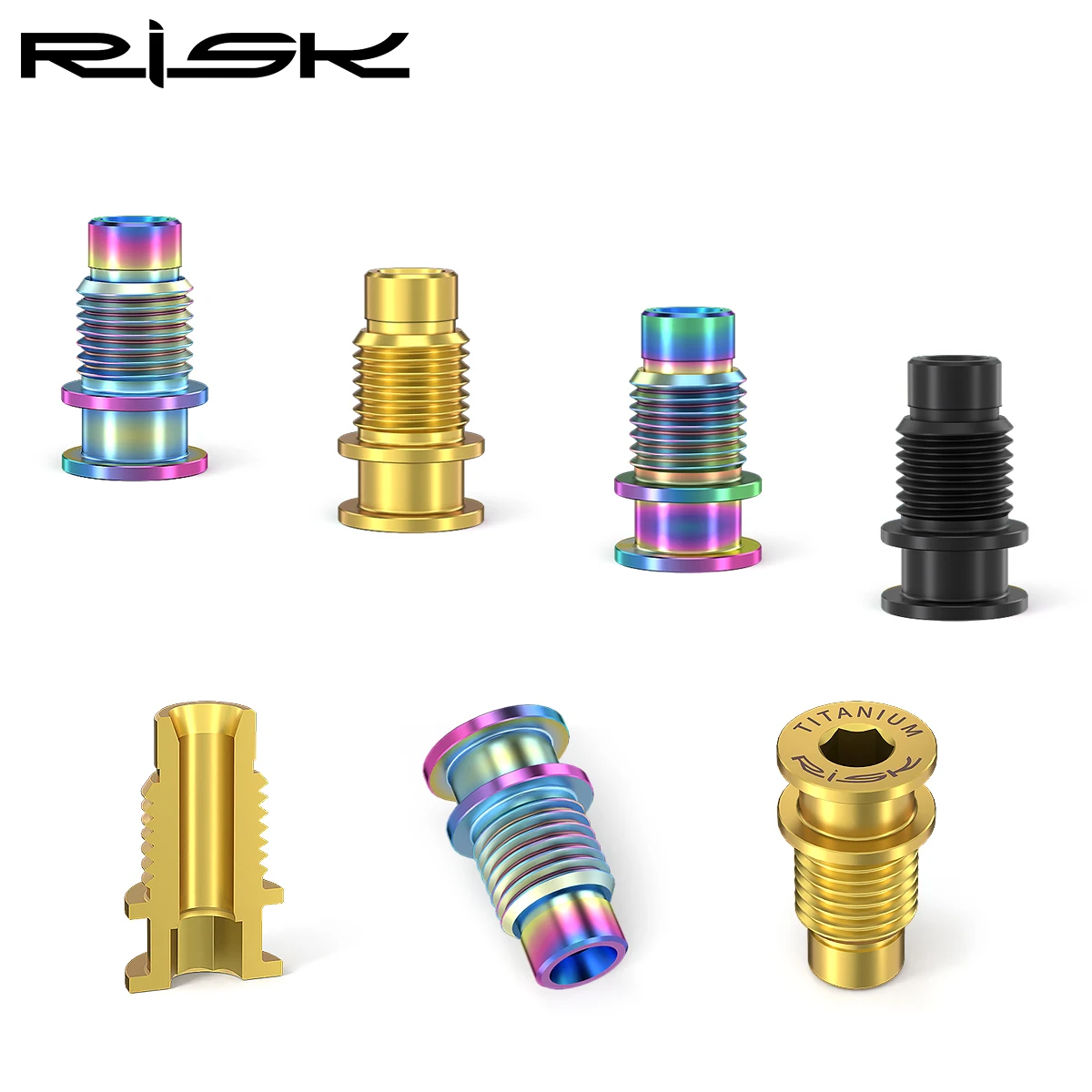 RISK 1 pc Titanium Alloy R8000 Rear Derailleur Rotation Shaft Bolt Fixing Screw Road R8000 Bicycle Transmission Shaft Fixed Bolt