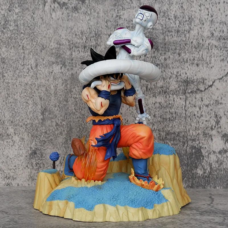 Anime Dragon Ball Z Namekian Son Goku VS Frieza Battle Ver. GK PVC Action Figure Statue Collection Model Kids Toys Doll 25cm