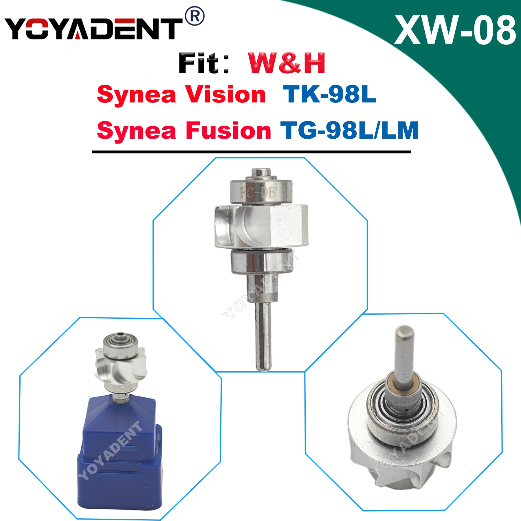 

Dental Turbine Cartridge Rotor Fit WH TK-98L TG-98L High Speed Handpiece Dentistry Accessories