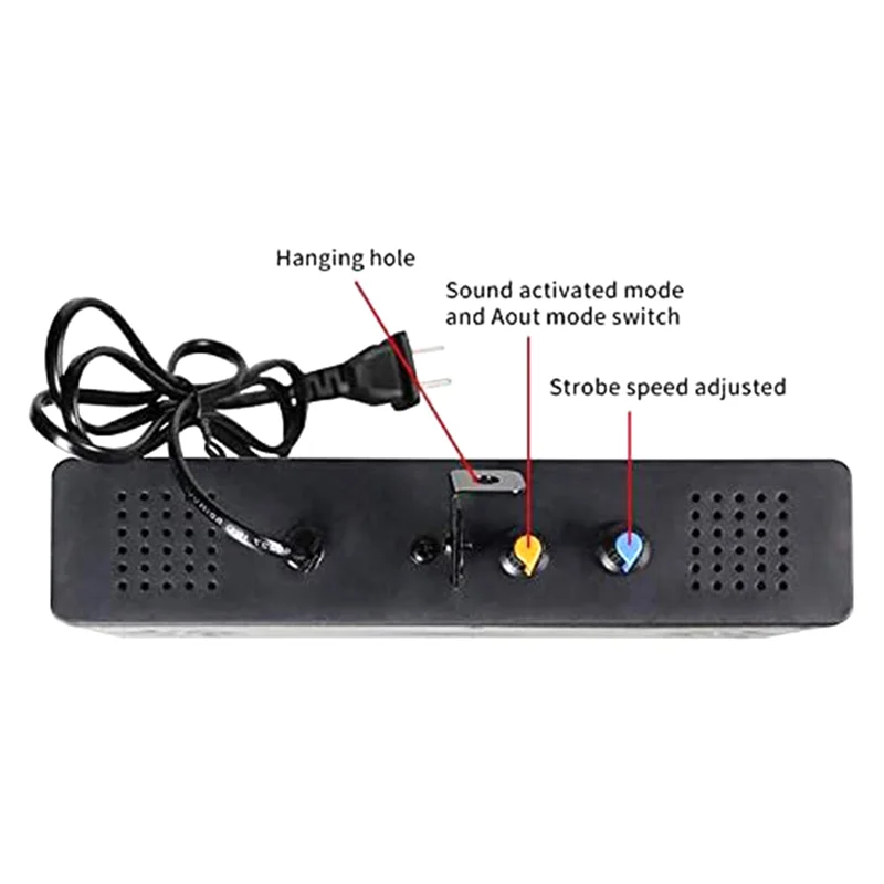 ABZV-Stage Strobe Light, 270 светодиодов, супер яркая вспышка, сценическое освещение, белый свет для свадьбы, Рождества, дня рождения, клуба, DJ EU Plug