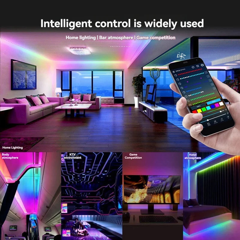 WS2811 WS2812B LED Controller Bluetooth Music 28Keys Remote Control For Individual Addressable RGB Strip Light