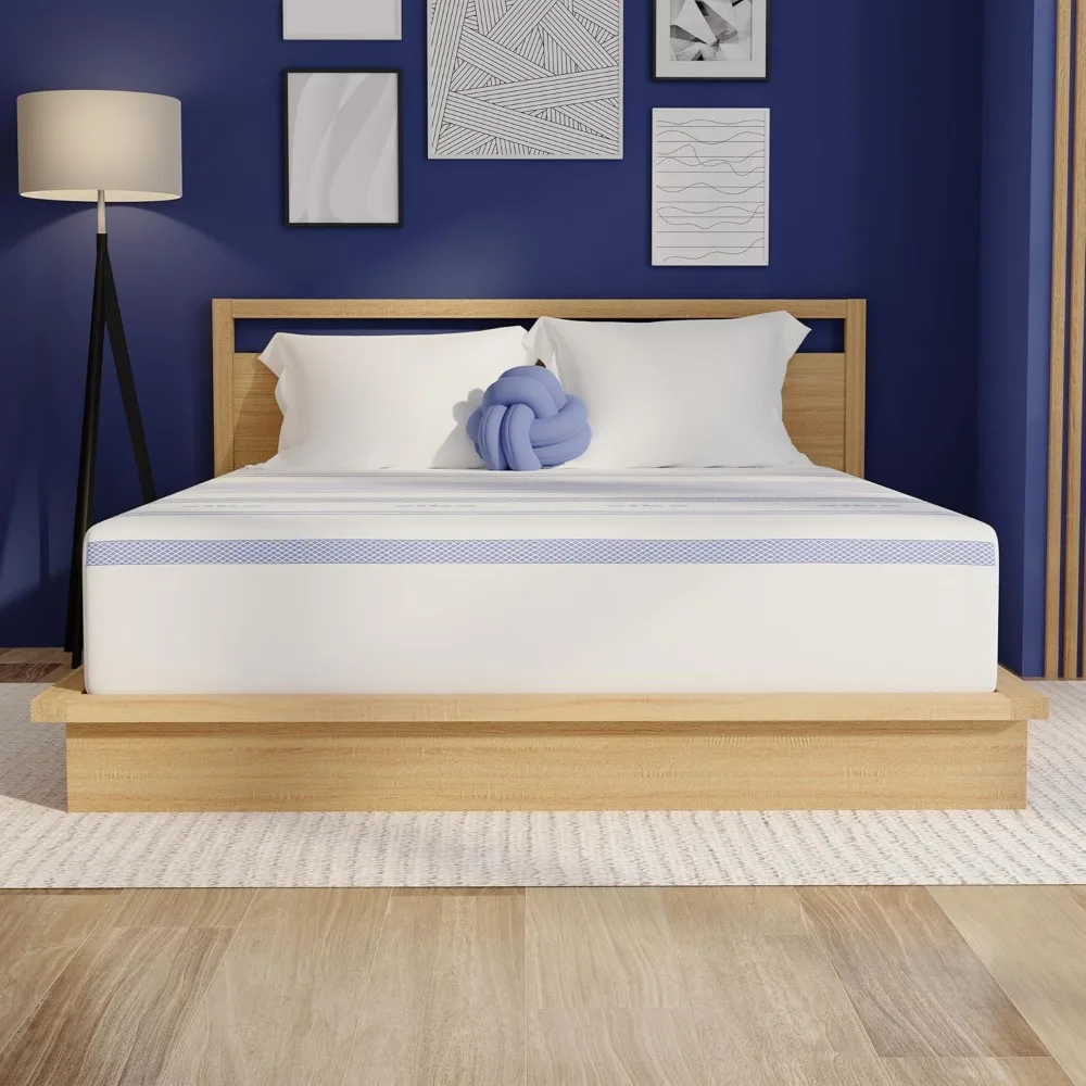 

Memory Foam Mattress, 12-inch Certipur-us Certified Bed-in-a-box, Twin, White