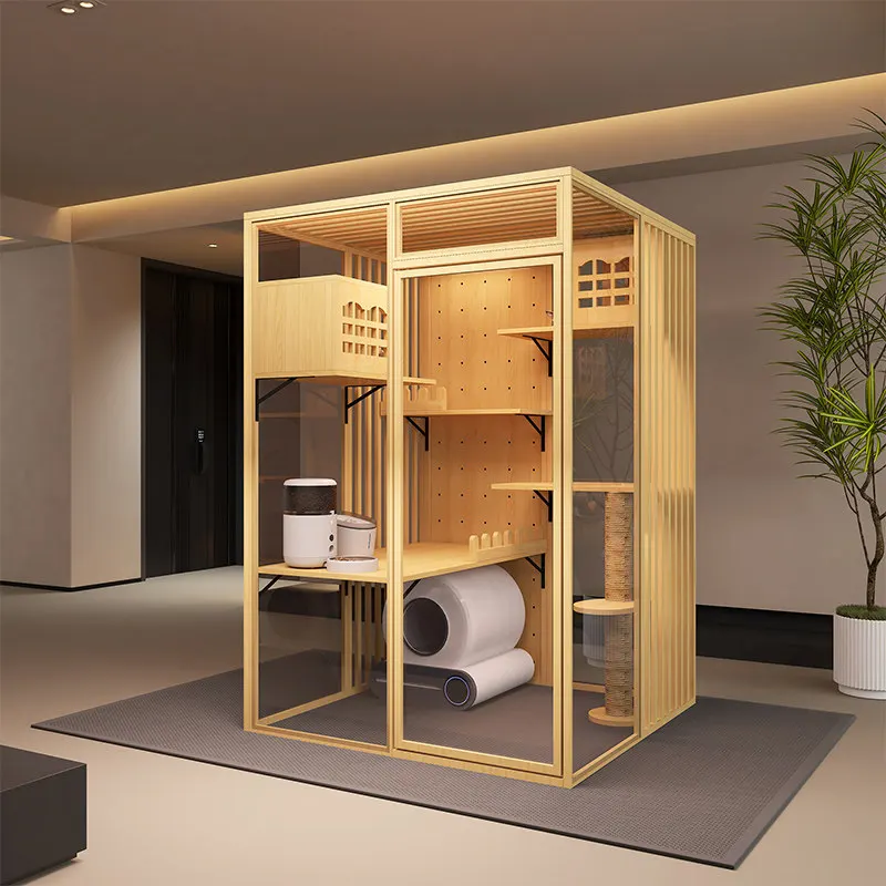 AA villa panoramic view with toilet large space apartment type luxury cat nest cat villa multiple household large indoor spaceAa