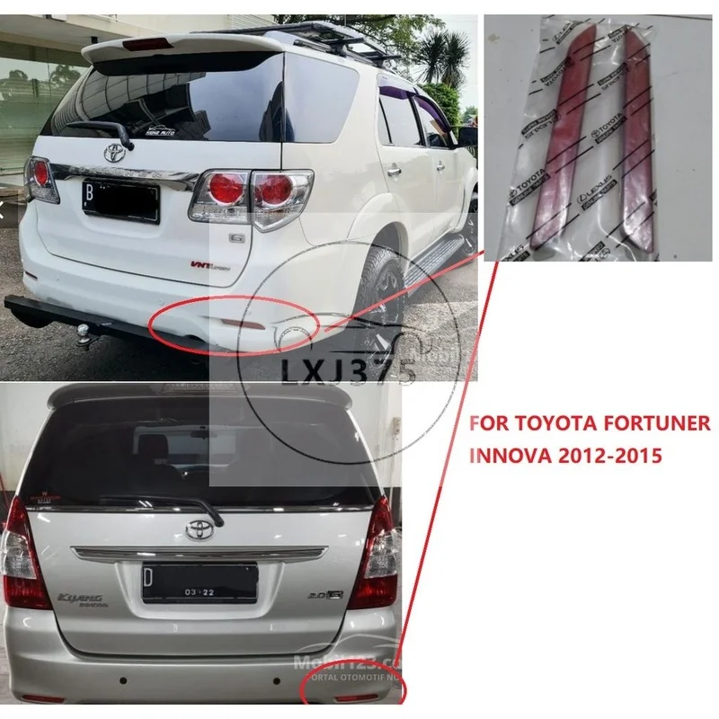 For TOYOTA FORTUNER INNOVA 2012 2013 2014 2015 Rear Bumper Reflector Light