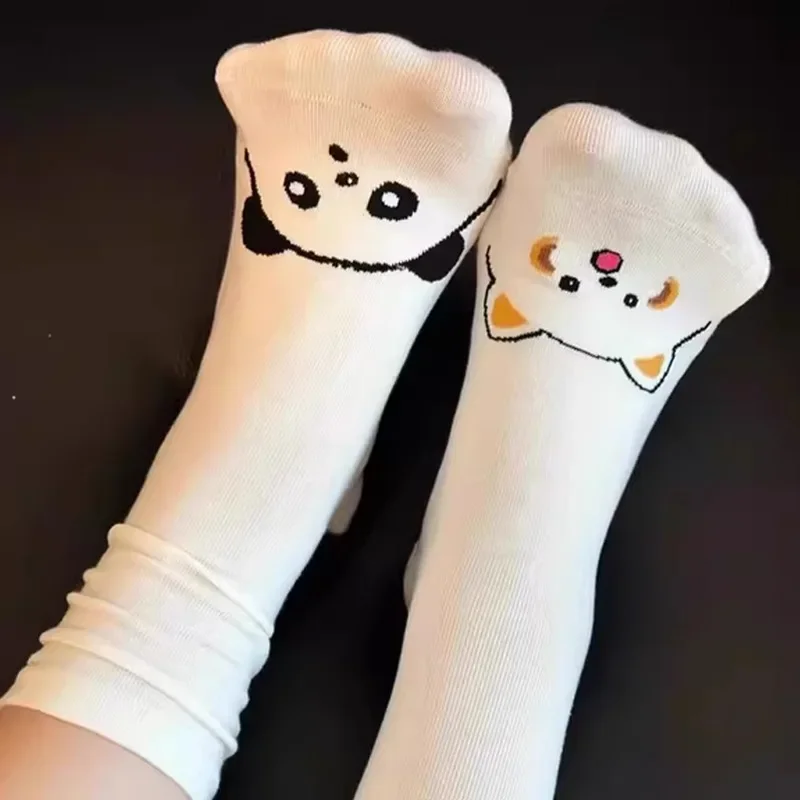 2026 الربيع/الخريف جديد الجوارب النسائية ثلاثية الأبعاد الكرتون الراكون الأوسط الجوارب اليابانية لطيف مجردة مضحك الهيب هوب Ins جوارب قطنية #3