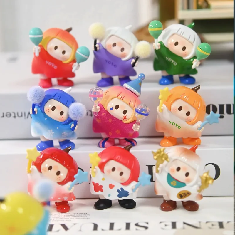 

Yoyo наклонная голова, коллекция серии, слепая коробка, кабель для передачи данных, модная игрушка, креативный настольный забавный орнамент, фигурки, модель, подарки