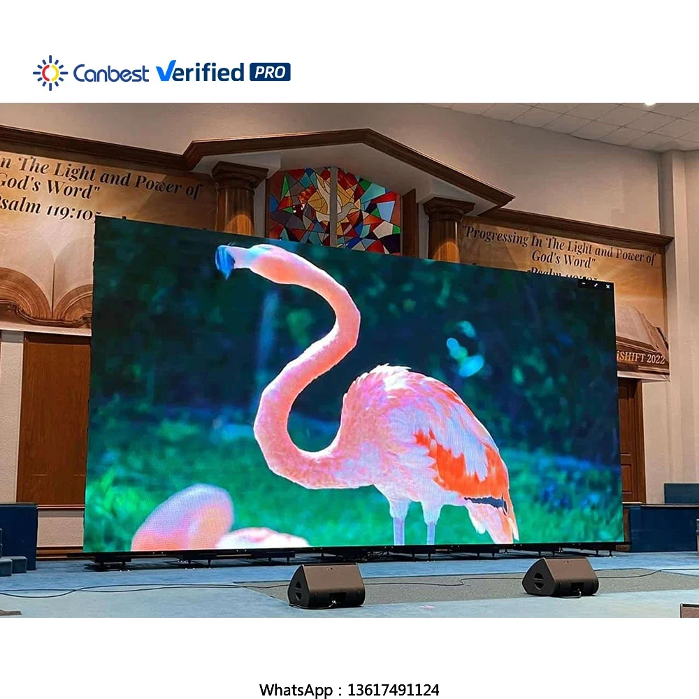 In Stock Factory 4K Indoor Led Display Screen Panel P1.8 P2.5 Hd Led Video Wall Church Iglesia Pantalla Led