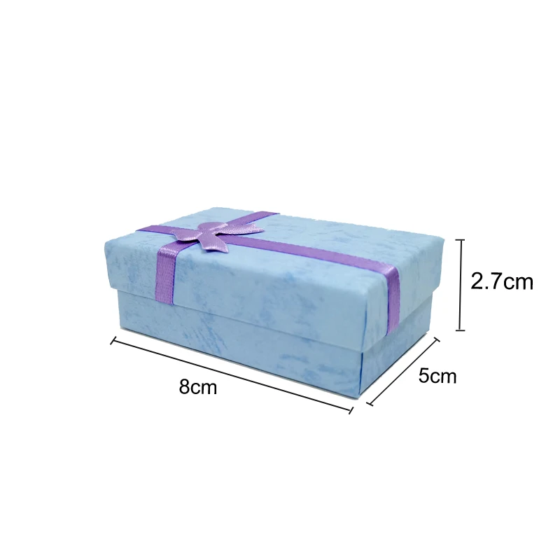 12 Stück/Set Ring- und Halsketten-Set in verschiedenen Farben, Schmuckbox, Halsketten-Etui, Ohrringhalter, 5*8 cm, Geschenkverpackung – Detail 4