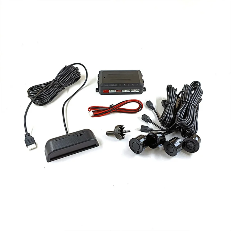 

Car Parking Sensor with 4 Sensors Reverse Backup Parking Radar Monitor Detector System Backlight Display