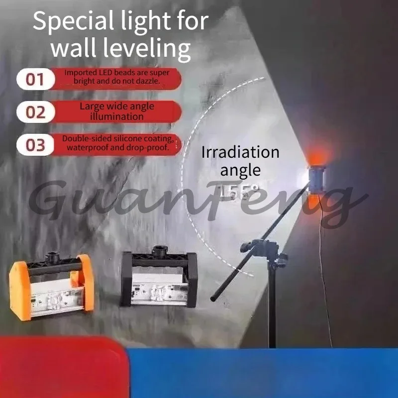 Wall Grinding Special Light, LED Clear Corner Light, Wide Angle 155 °