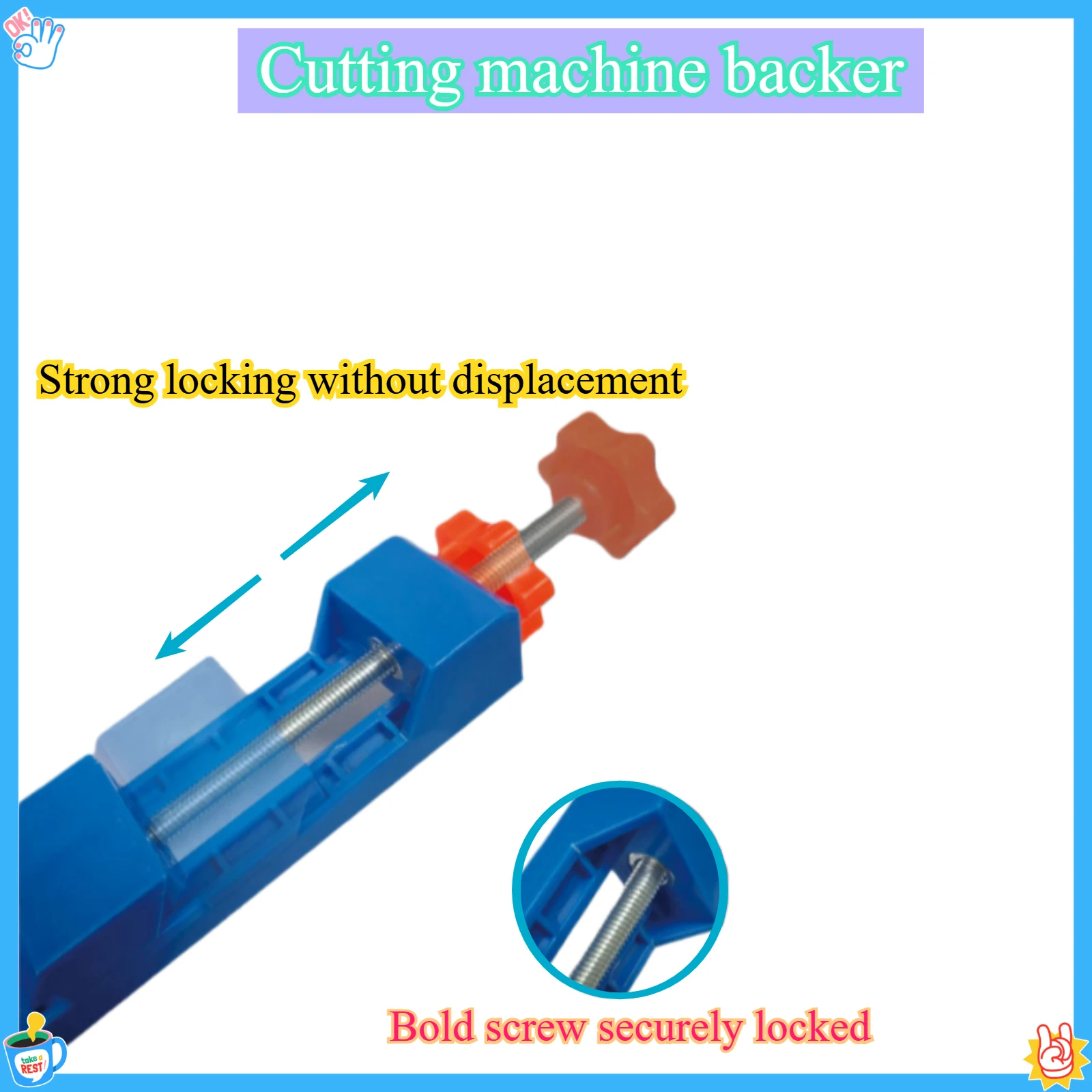 Cutting machine with mountain support and ruler fixed device adjustable positioning ruler woodworking modification cutting board