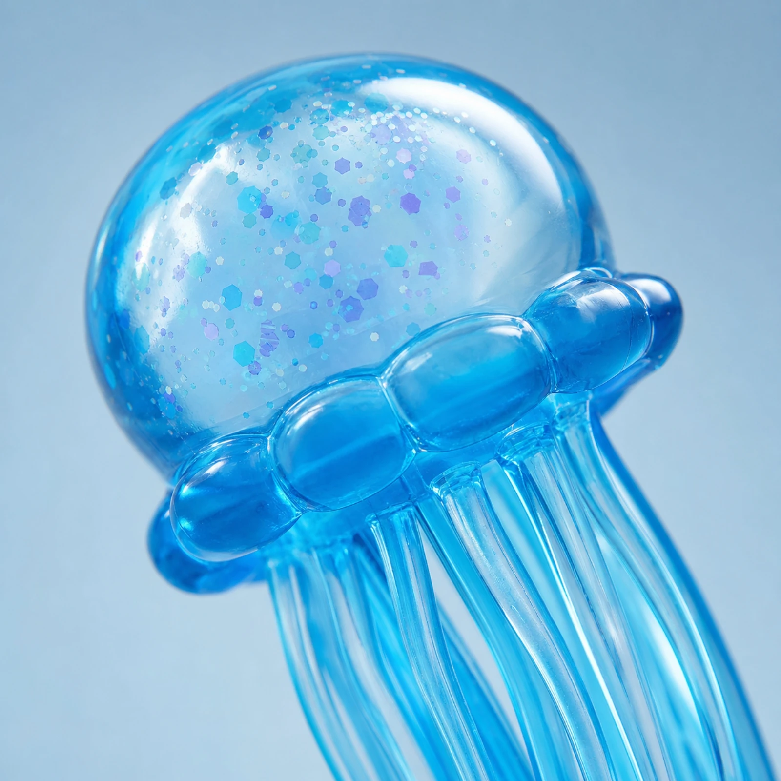 6 Pieces Jellyfish Squishy Toy Translucent Jellyfish Sensory Toy Colorful Non for Children, Party Favors, Desk