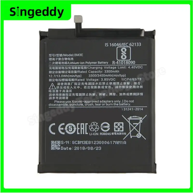 

BM3E Battery, Mobile Phone Build-in Batteries For Xiaomi 8, Mi 8, Cell Phone Replacement Repair Parts, 2900 mAh