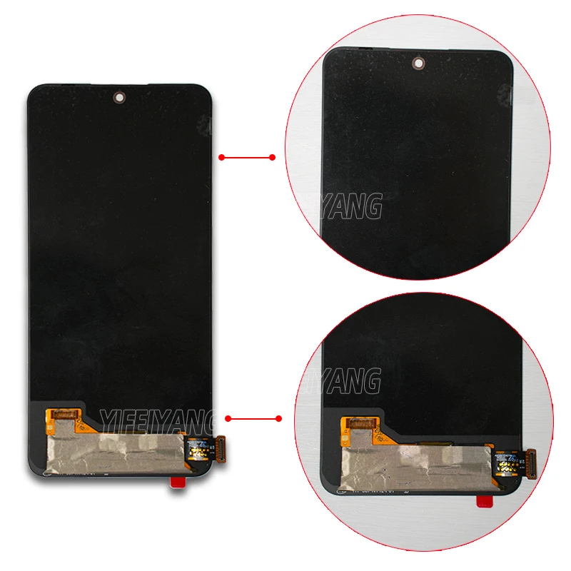 100% A OLED Screen With frame for Xiaomi Redmi Note 12 4G 5G lcd 23021RAAEG 23021RAA2Y Display Touch Screen Digitizer Assembly