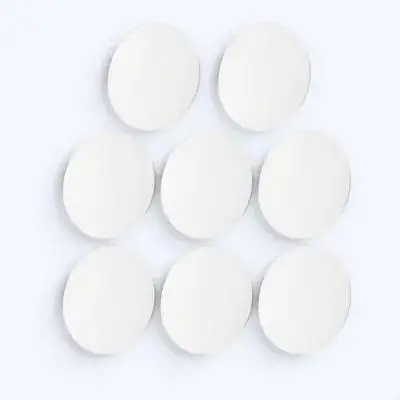 8 pçs folhas redondas 10cm pequenos espelhos acrílicos para diy artesanato maquiagem substituição claro leve viagem vaidade espelho peças