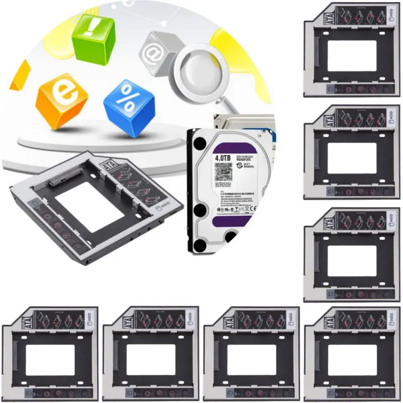 1/3/5/10PCS Premium 9.5mm 2nd HDD Caddy with SATA Interface