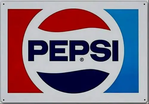 Pepsi-Cola Vintage Novelty Sign 16 x 12.5
