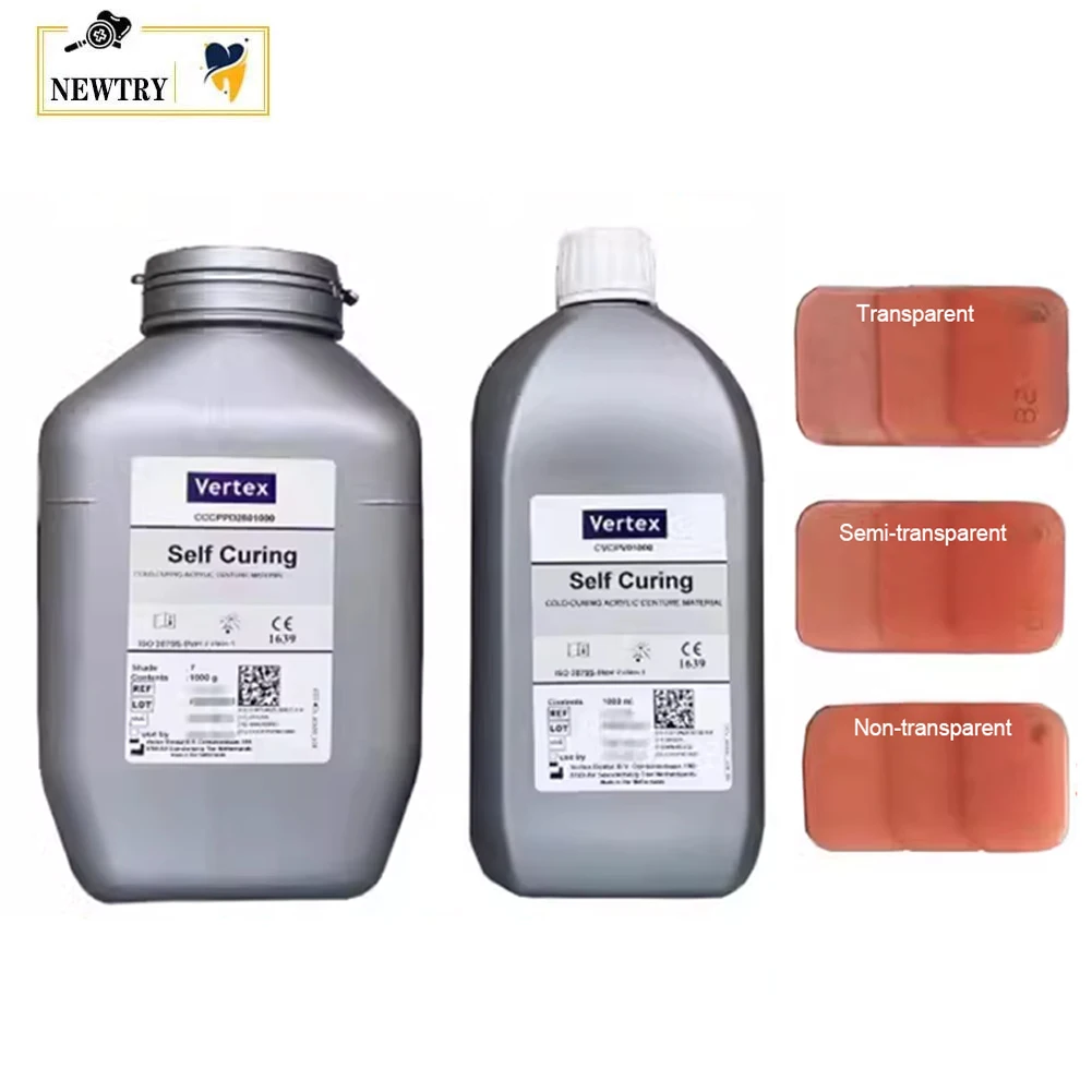 

Vertex Denture Base Acrylic Resin Powder Liquid Self Heat Curing Rapid Simplified Transparent Opaque Injection Molding Material